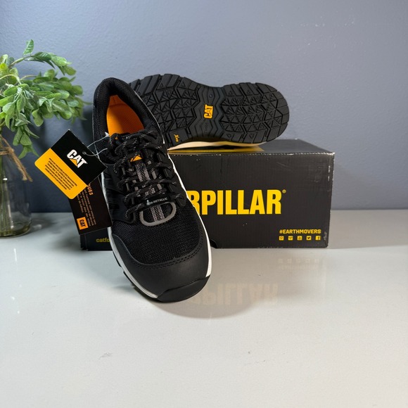 CAT Streamline 2.0 Womens Black Comp Toe Work Shoes Athletic Sneakers Size 5 - Picture 6 of 7